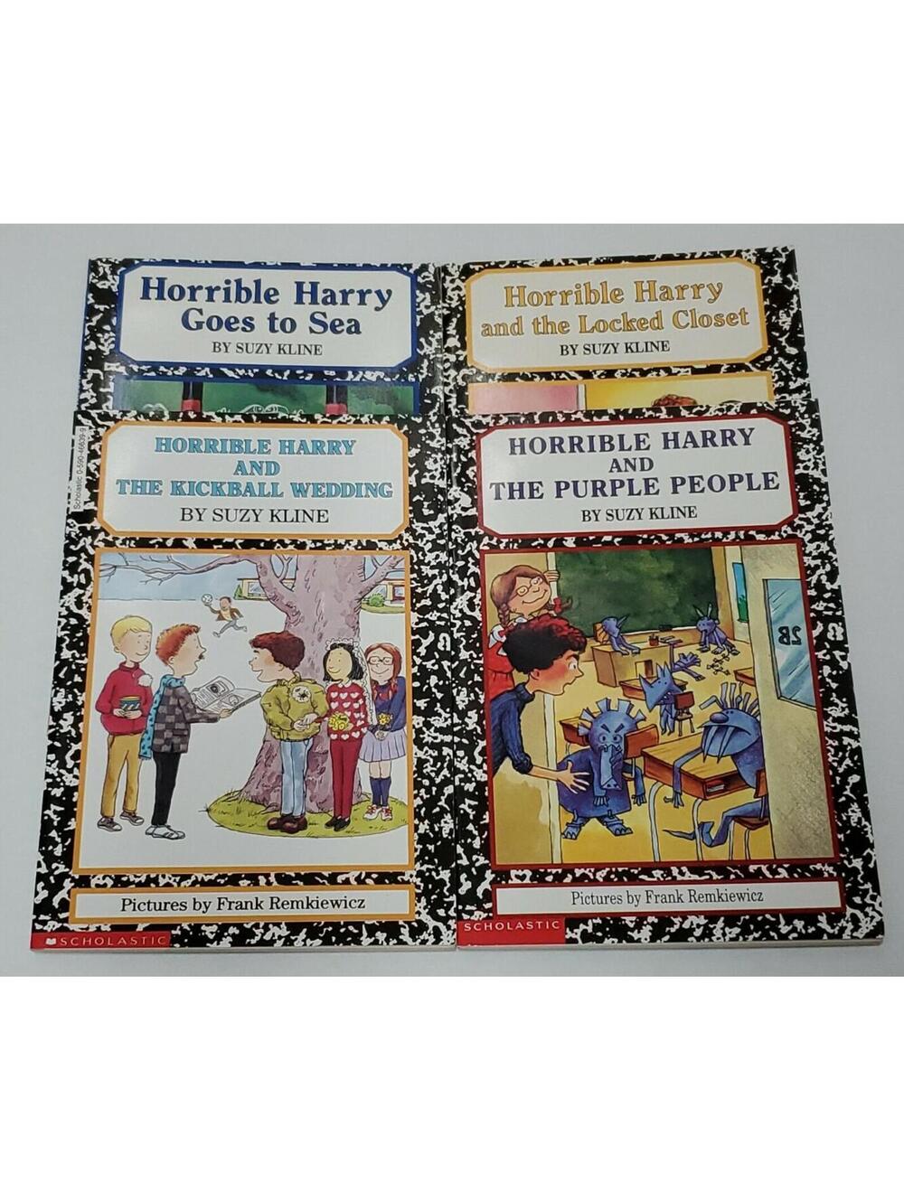Horrible Harry Goes to Sea, Locked Closet, Kickball Wedding, Purple People Lot